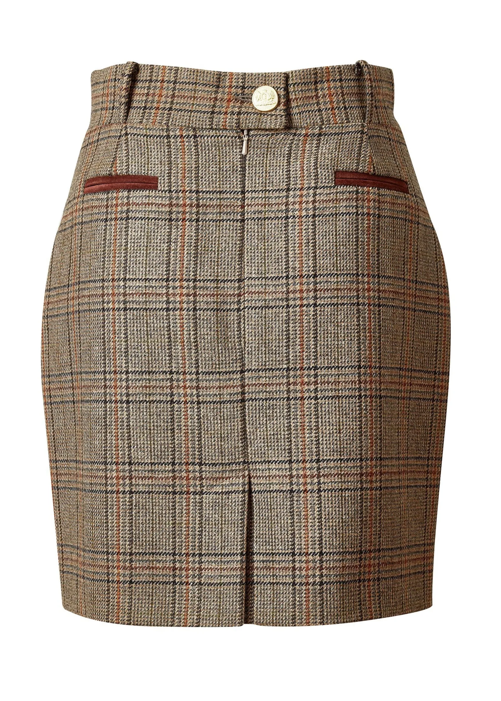 Holland Cooper Skirts-Knightsbridge Skirt Bourbon Tweed