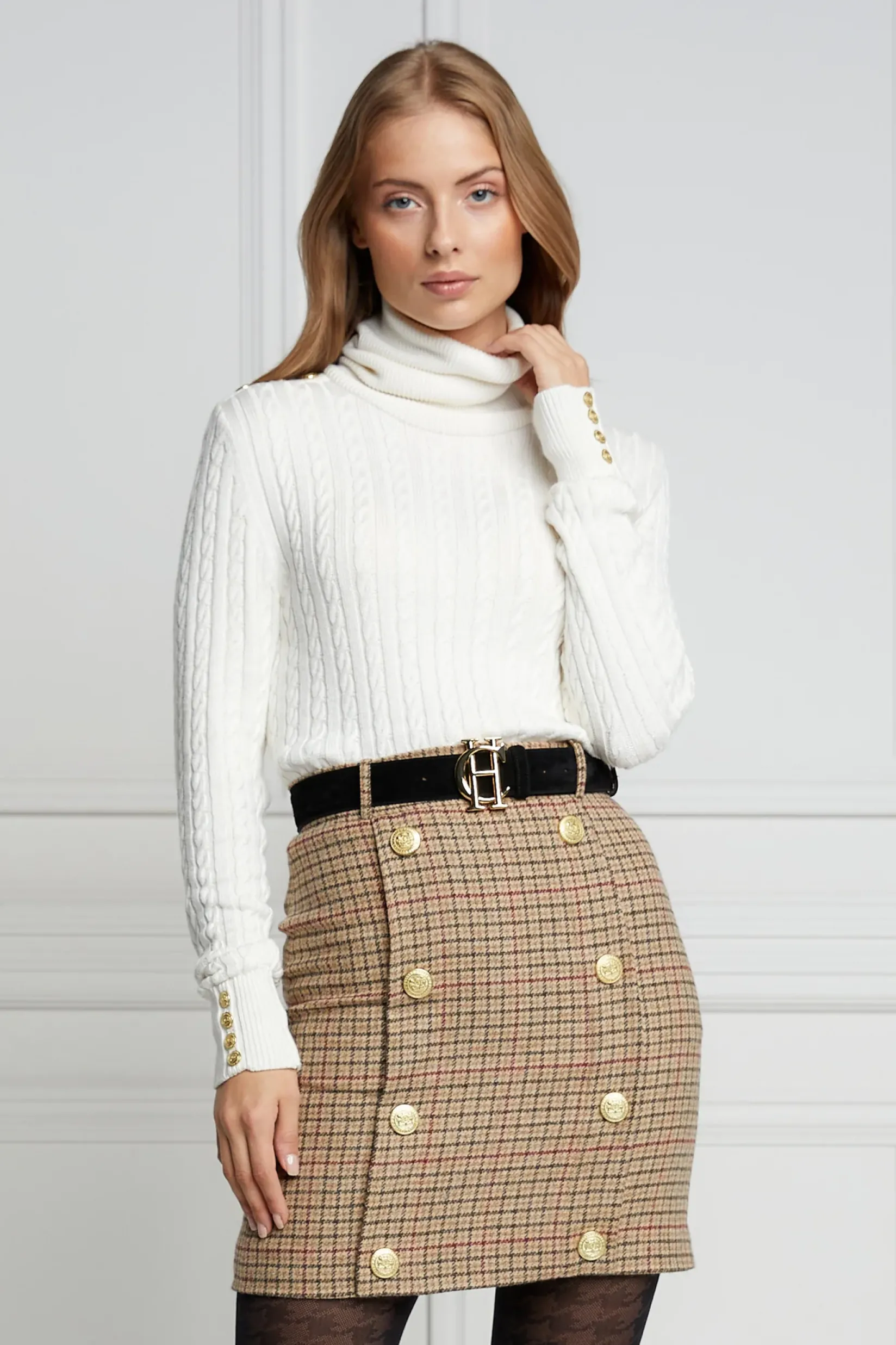 Holland Cooper In Stock Tailoring|Skirts-Knightsbridge Skirt Charlton Tweed