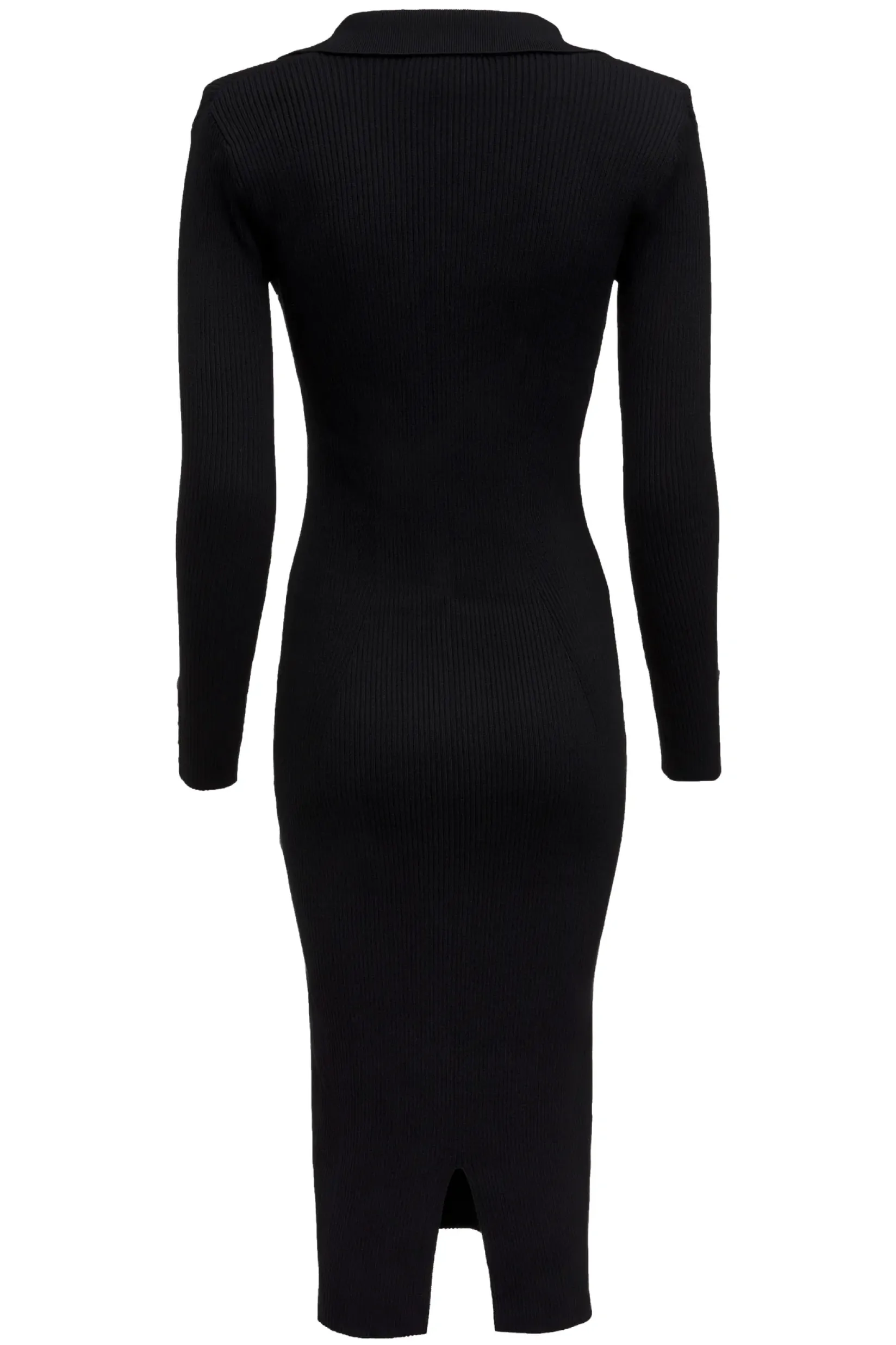 Holland Cooper Gifts For Her|Dresses-Knitted Shirt Dress Black