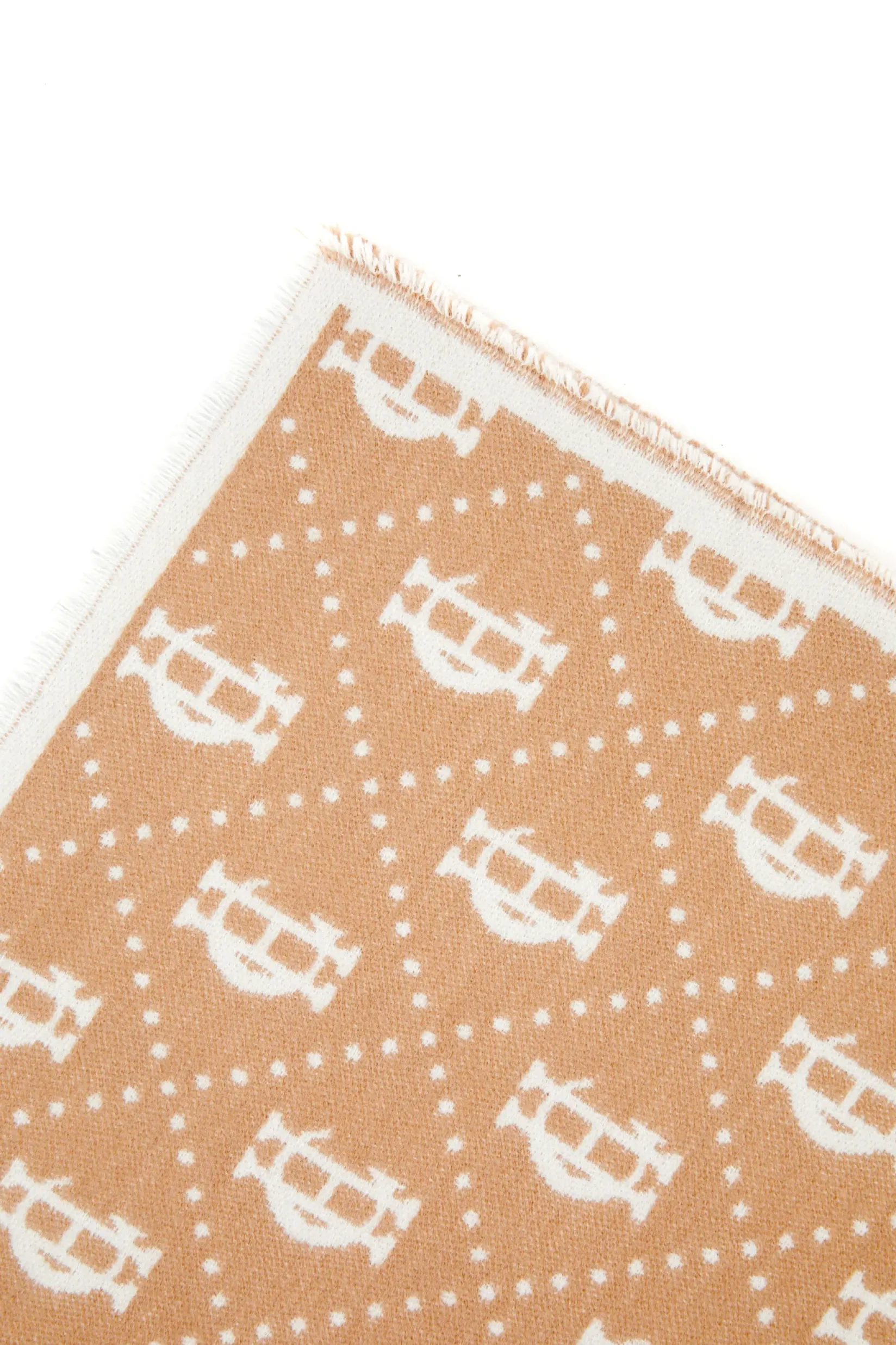 Holland Cooper The Perfect Gesture|Gifts For Him-Lightweight Monogram Scarf Camel Cream
