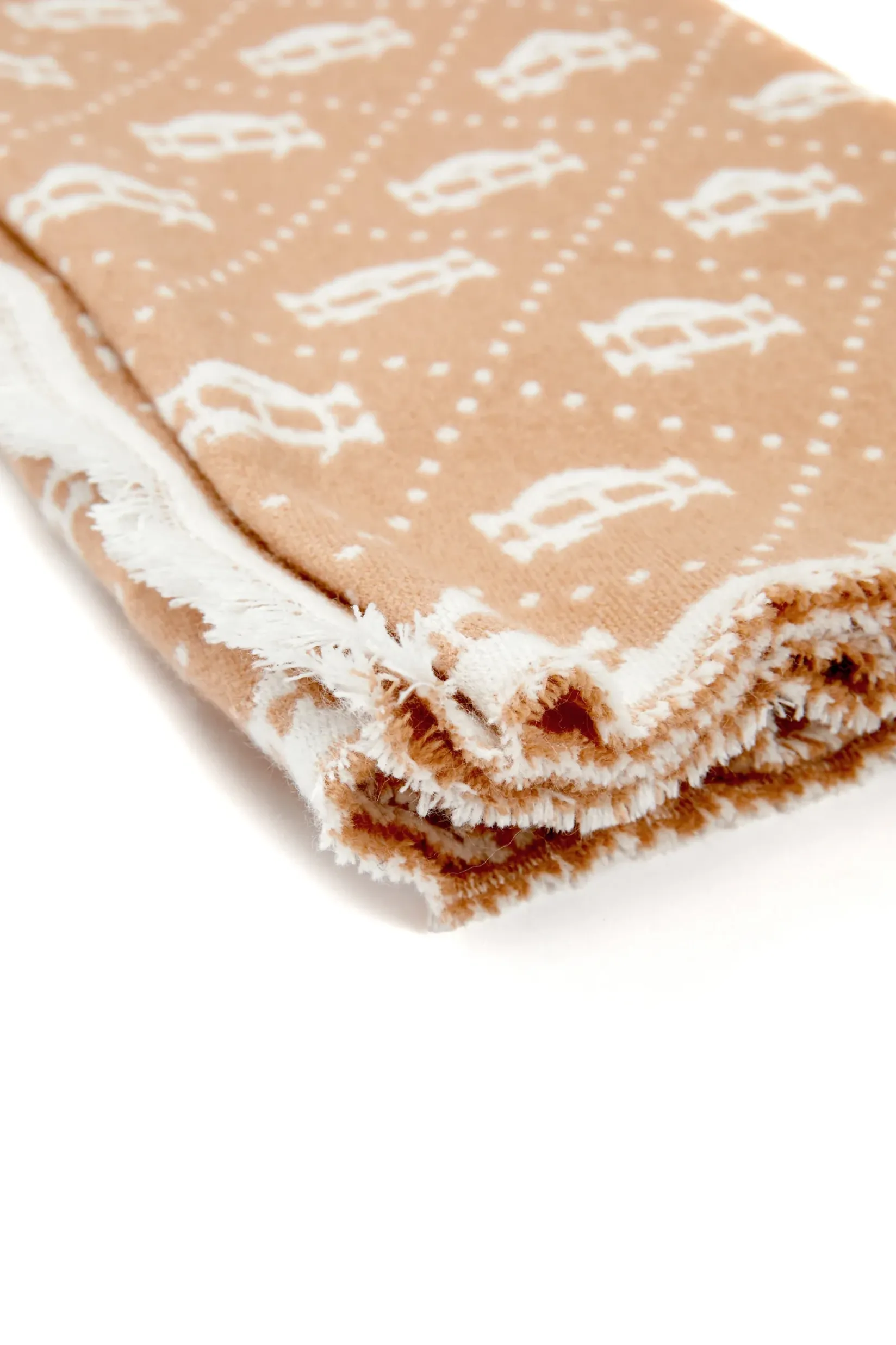 Holland Cooper The Perfect Gesture|Gifts For Him-Lightweight Monogram Scarf Camel Cream