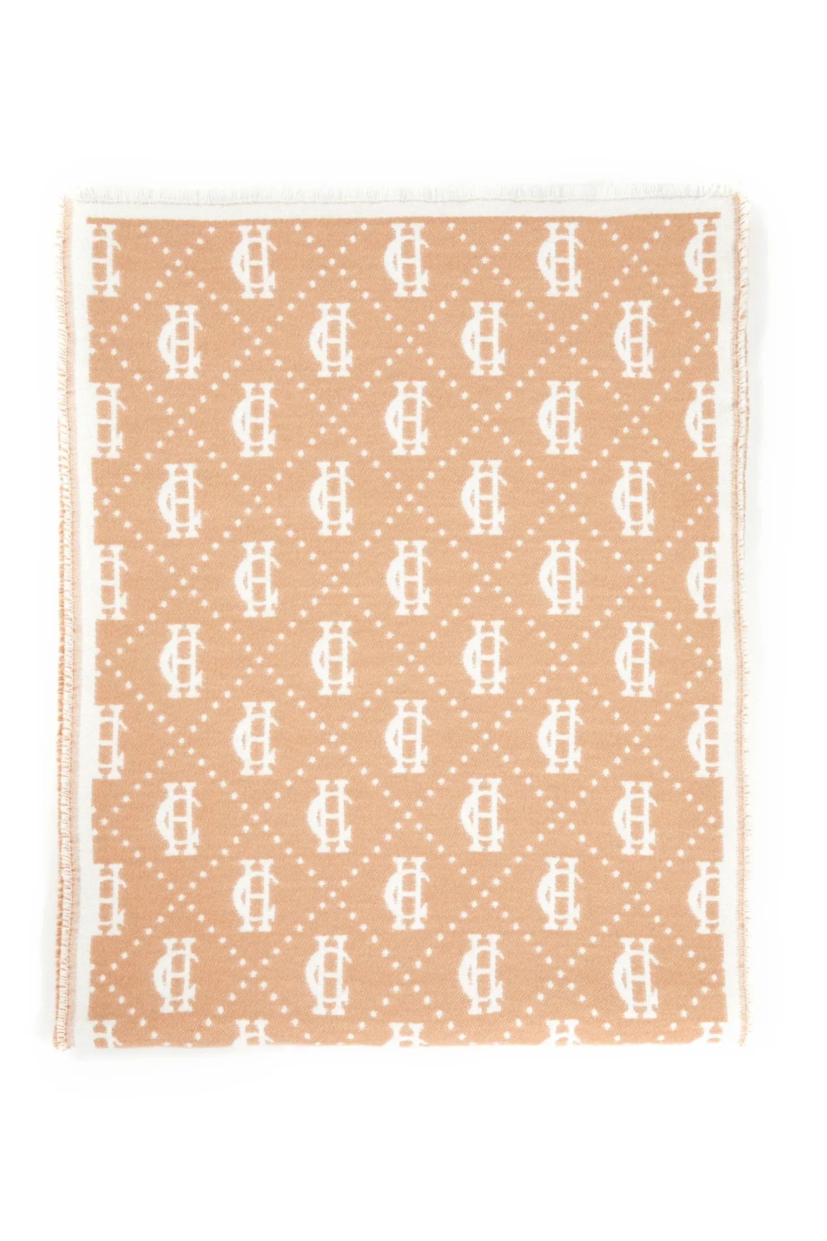 Holland Cooper The Perfect Gesture|Gifts For Him-Lightweight Monogram Scarf Camel Cream