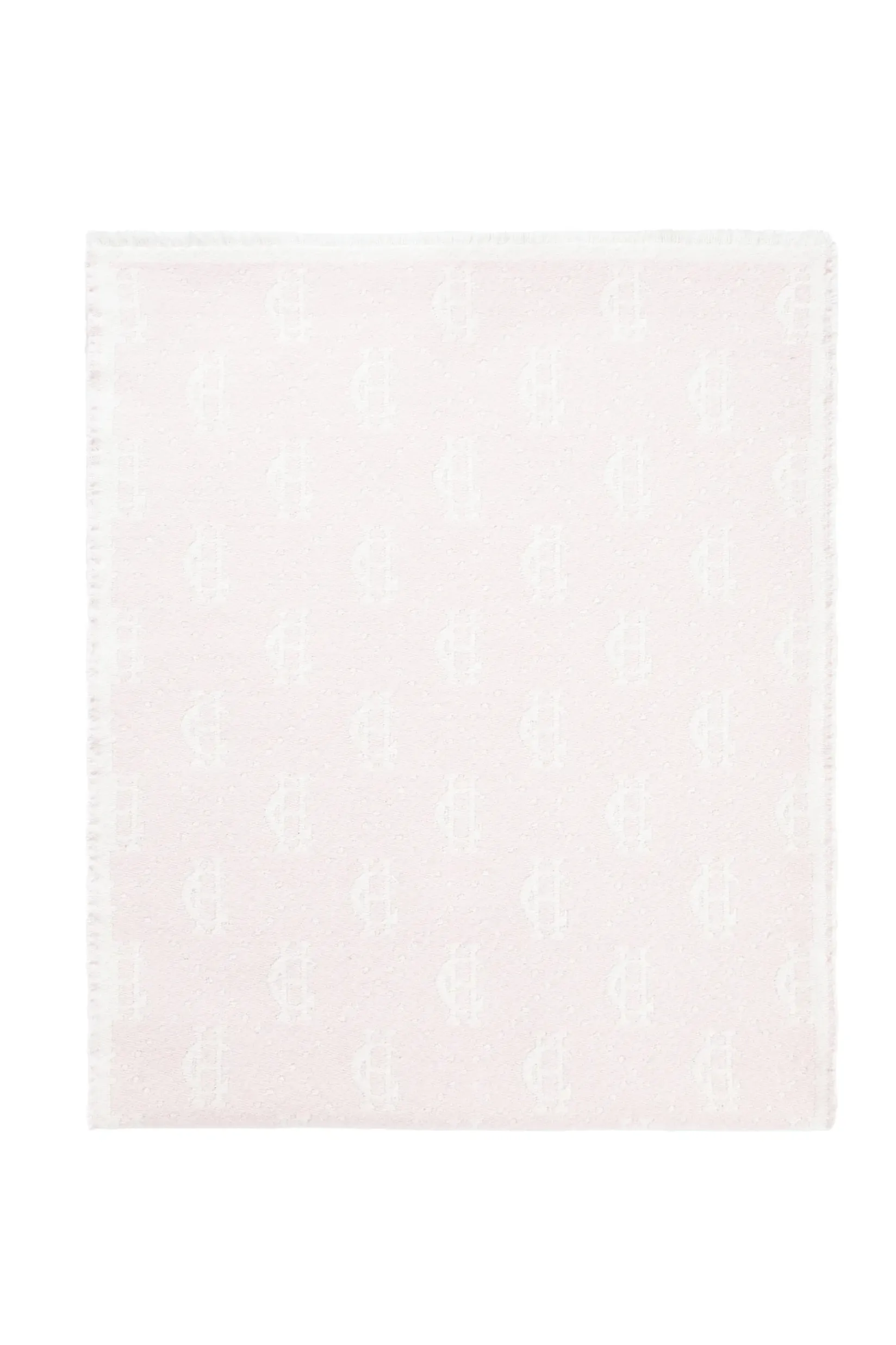 Holland Cooper The Perfect Gesture|Accessories-Lightweight Monogram Scarf Cream Soft Pink