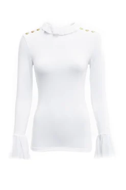 Holland Cooper Tops|Country Collection-Lilibet Jersey Tee White