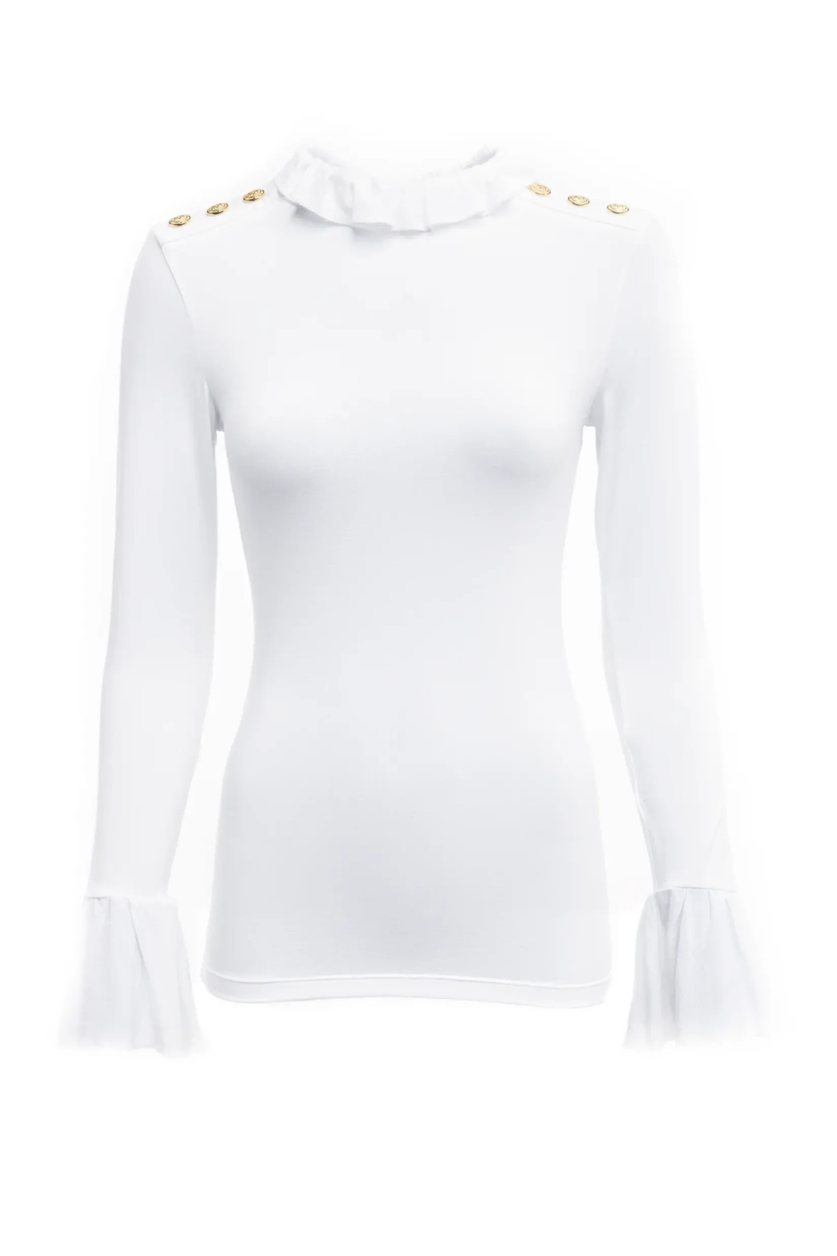 Holland Cooper Tops|Country Collection-Lilibet Jersey Tee White