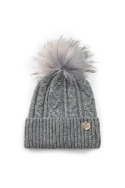 Holland Cooper Little Gifting|Shop By Collection-Little Bobble Hat Soft Grey Marl