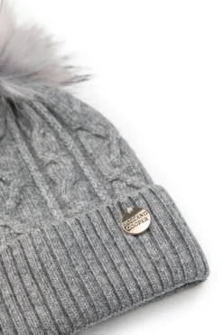 Holland Cooper Little Gifting|Shop By Collection-Little Bobble Hat Soft Grey Marl