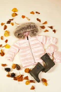 Holland Cooper Little Gifting|The Coat Den-Little Hewitts Puffer Light Pink