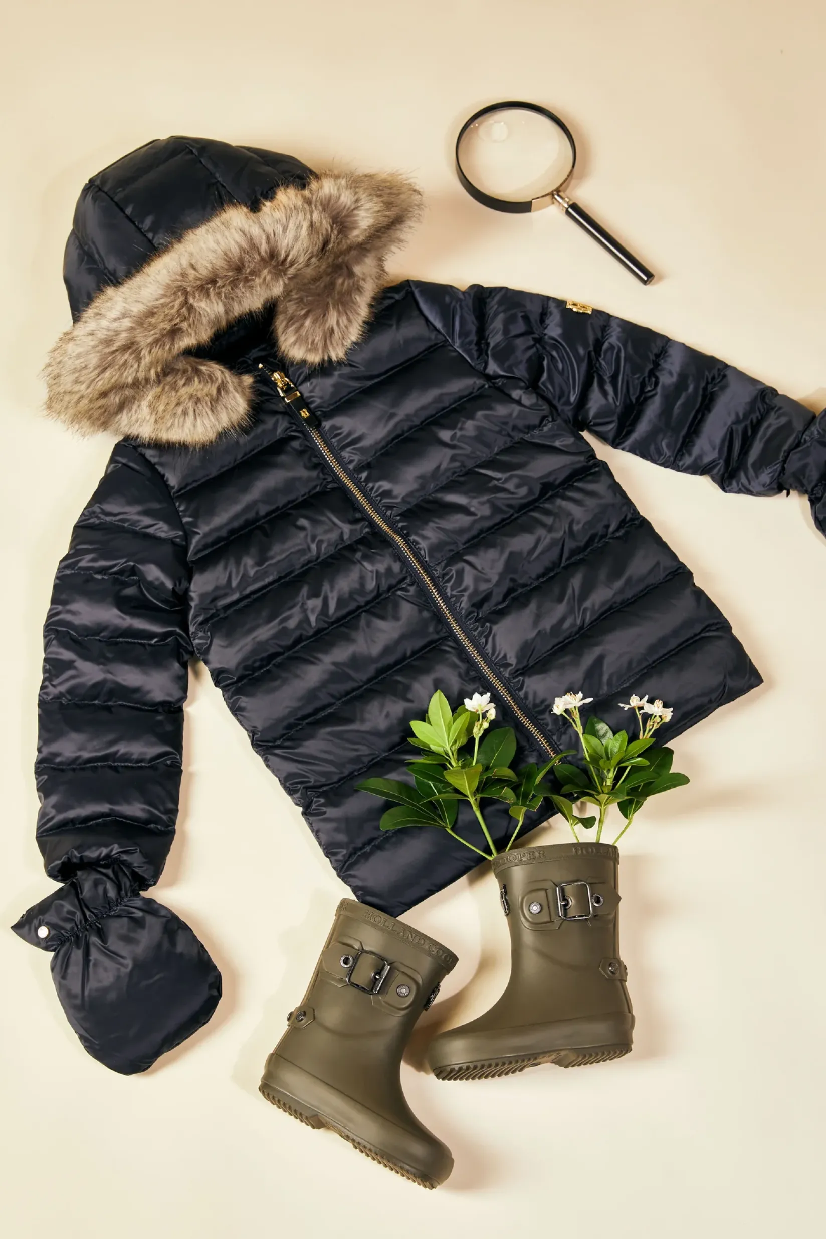 Holland Cooper Little Gifting|The Coat Den-Little Hewitts Puffer Ink Navy