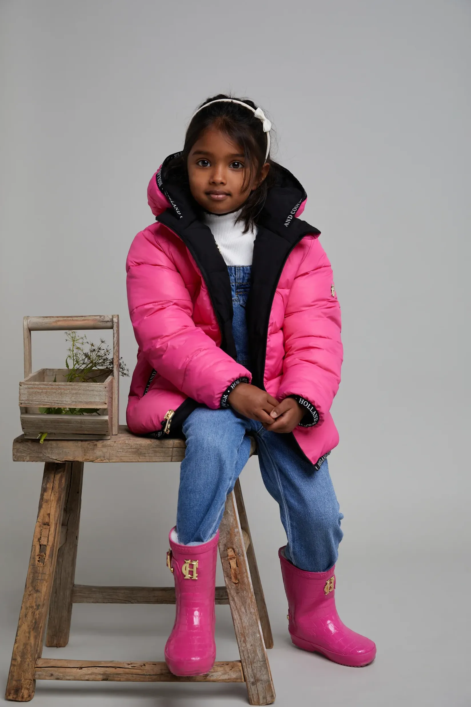 Holland Cooper Little Gifting|The Wellie Den-Little Wellie - Junior Lollipop Pink
