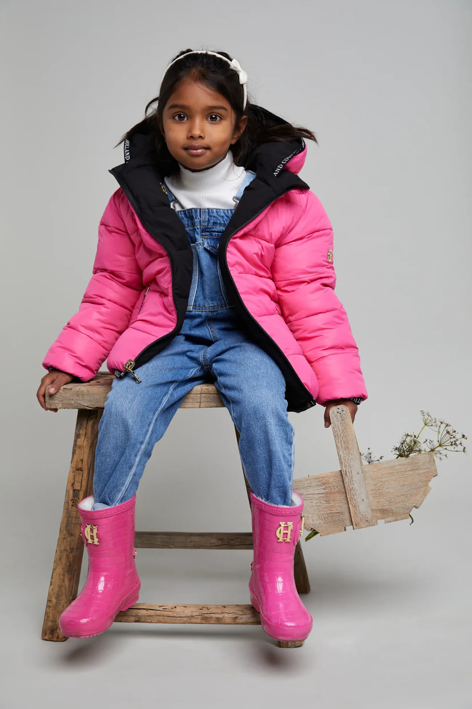 Holland Cooper Little Gifting|The Wellie Den-Little Wellie - Junior Lollipop Pink