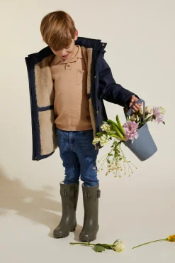 Holland Cooper Little Gifting|The Wellie Den-Little Wellie - Junior Dinosaur Green