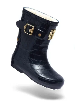 Holland Cooper Little Gifting|The Wellie Den-Little Wellie - Toddler Midnight Feast Navy Croc