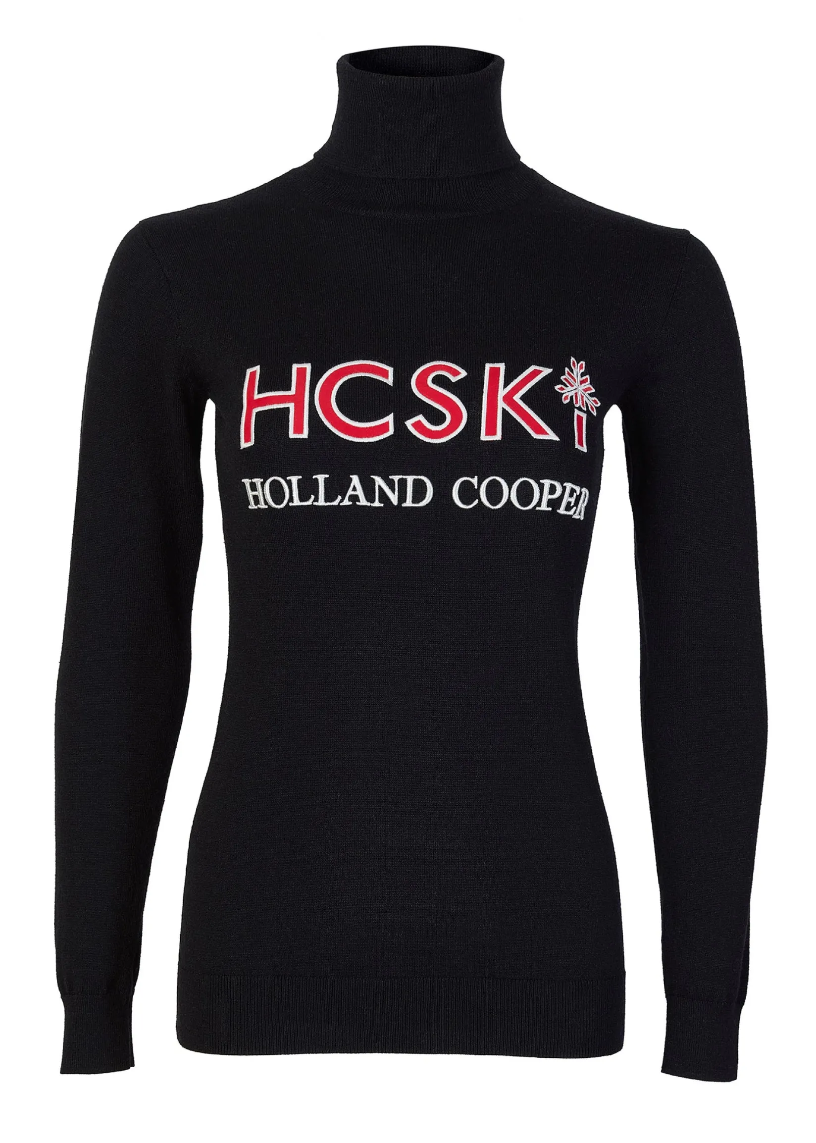 Holland Cooper Knitwear|Knitwear & Thermals-Logo Ski Knit Black