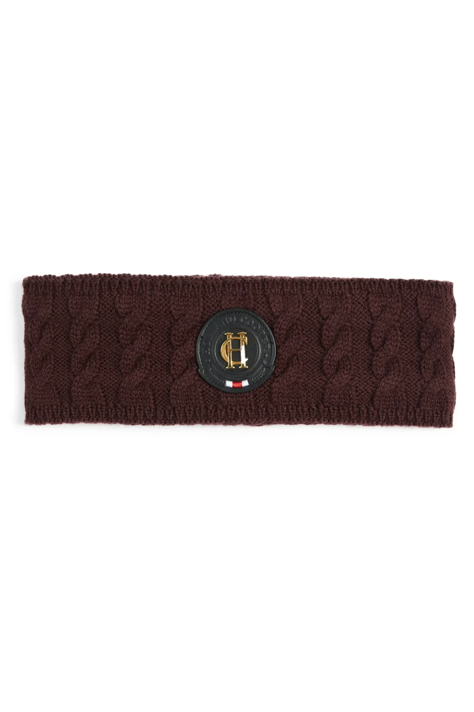 Holland Cooper Headwear|Accessories-Luxe Cable Knit Headband Mulberry