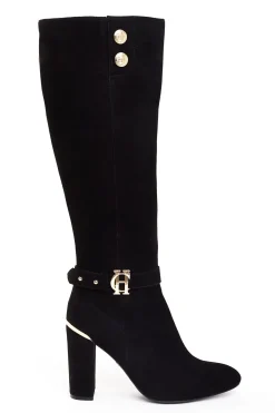 Holland Cooper Gifts For Her|Boots-Marlborough Knee Boot Black