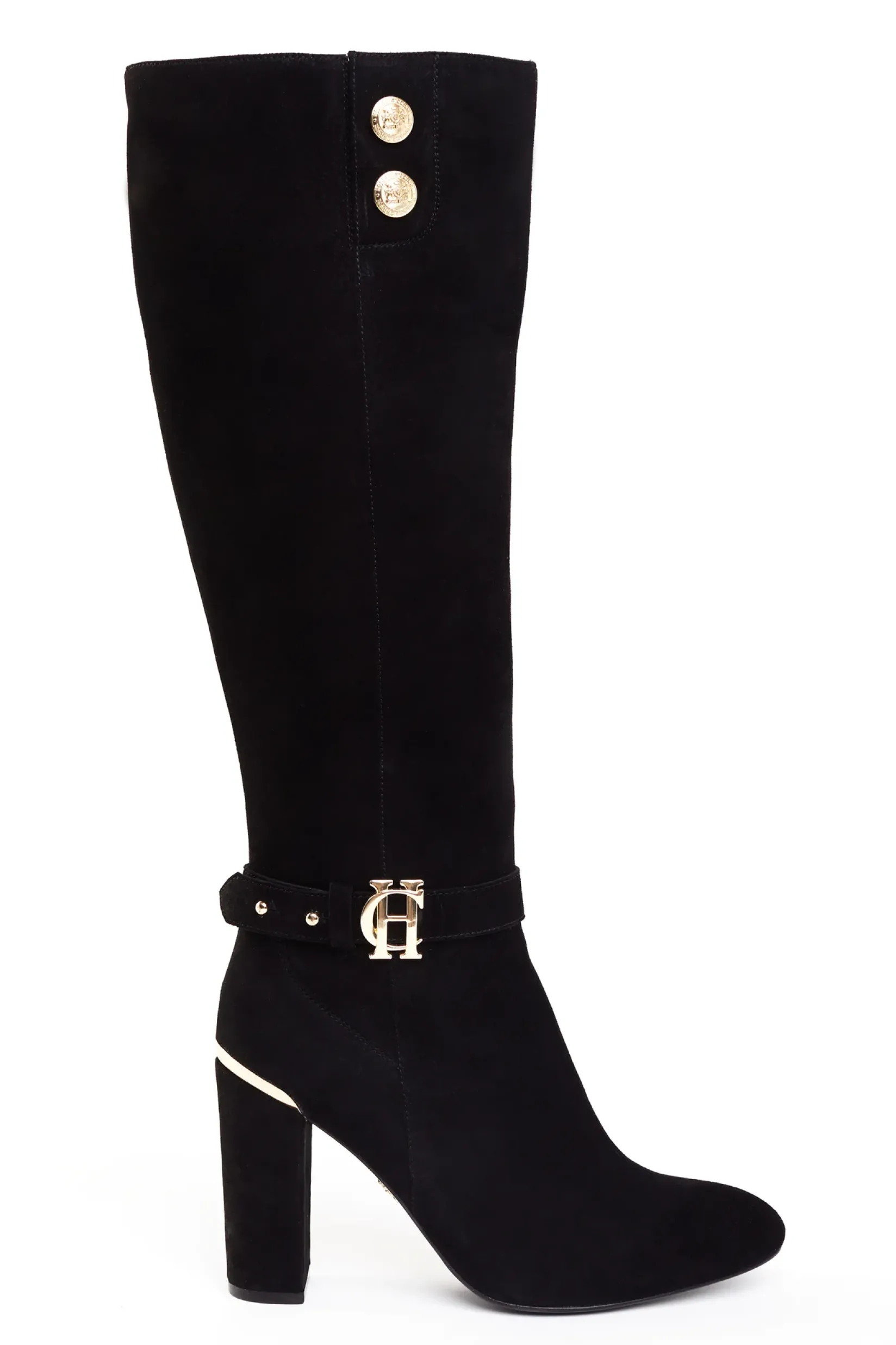 Holland Cooper Gifts For Her|Boots-Marlborough Knee Boot Black