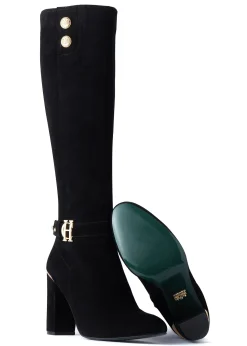 Holland Cooper Gifts For Her|Boots-Marlborough Knee Boot Black
