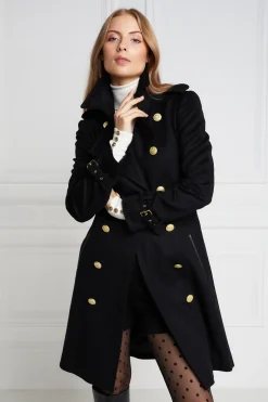 Holland Cooper Trench Coats|Coats-Marlborough Trench Coat Soft Black