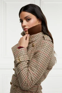 Holland Cooper Trench Coats|Coats-Marlborough Trench Coat Charlton Tweed