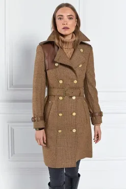 Holland Cooper Trench Coats|Coats-Marlborough Trench Coat Tawny