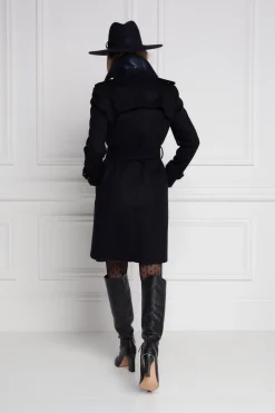 Holland Cooper Trench Coats|Coats-Marlborough Trench Coat Soft Navy