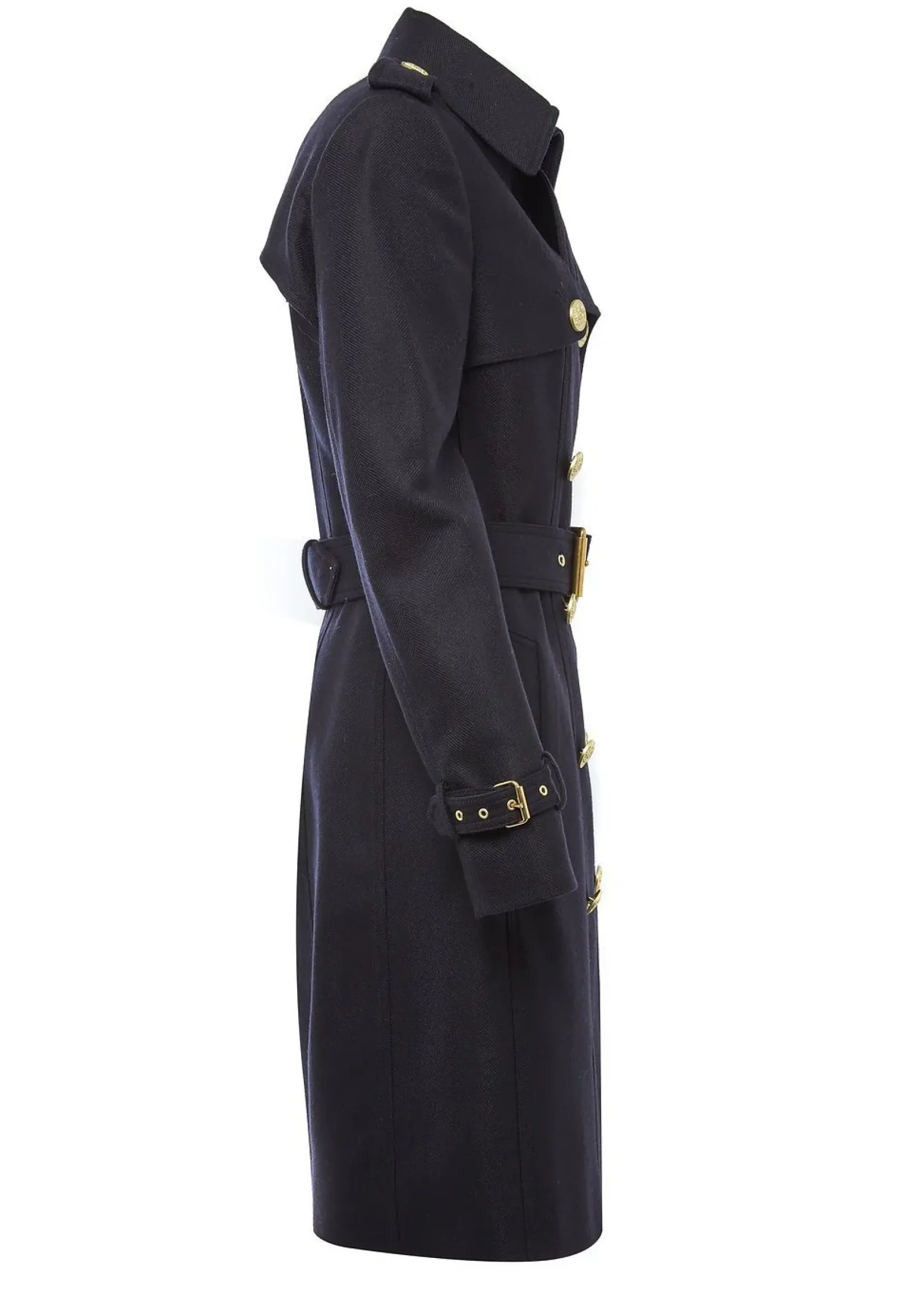 Holland Cooper Trench Coats|Coats-Marlborough Trench Coat Soft Navy