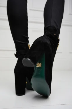 Holland Cooper Gifts For Her|Boots-Mayfair Suede Ankle Boot Black