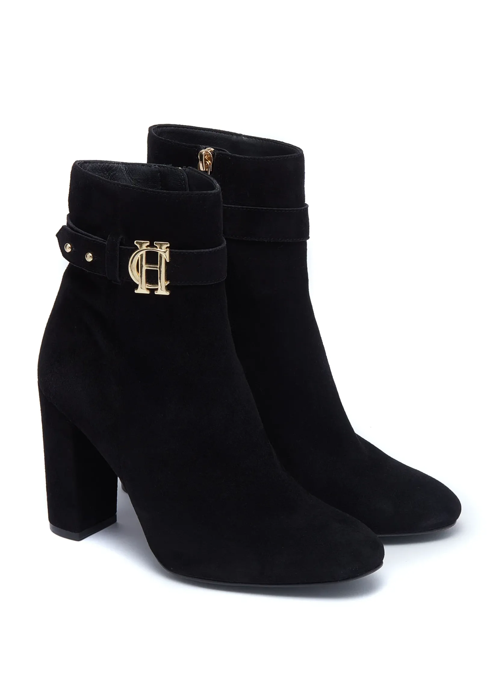 Holland Cooper Gifts For Her|Boots-Mayfair Suede Ankle Boot Black
