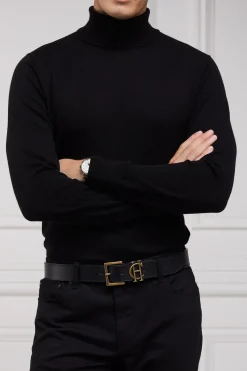 Holland Cooper Gifts For Him|Belts-Men's Classic Belt Black