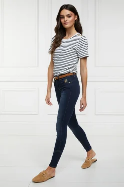Holland Cooper Gifts For Her|Jeans-Mid-Rise Jodhpur Jean Deep Indigo