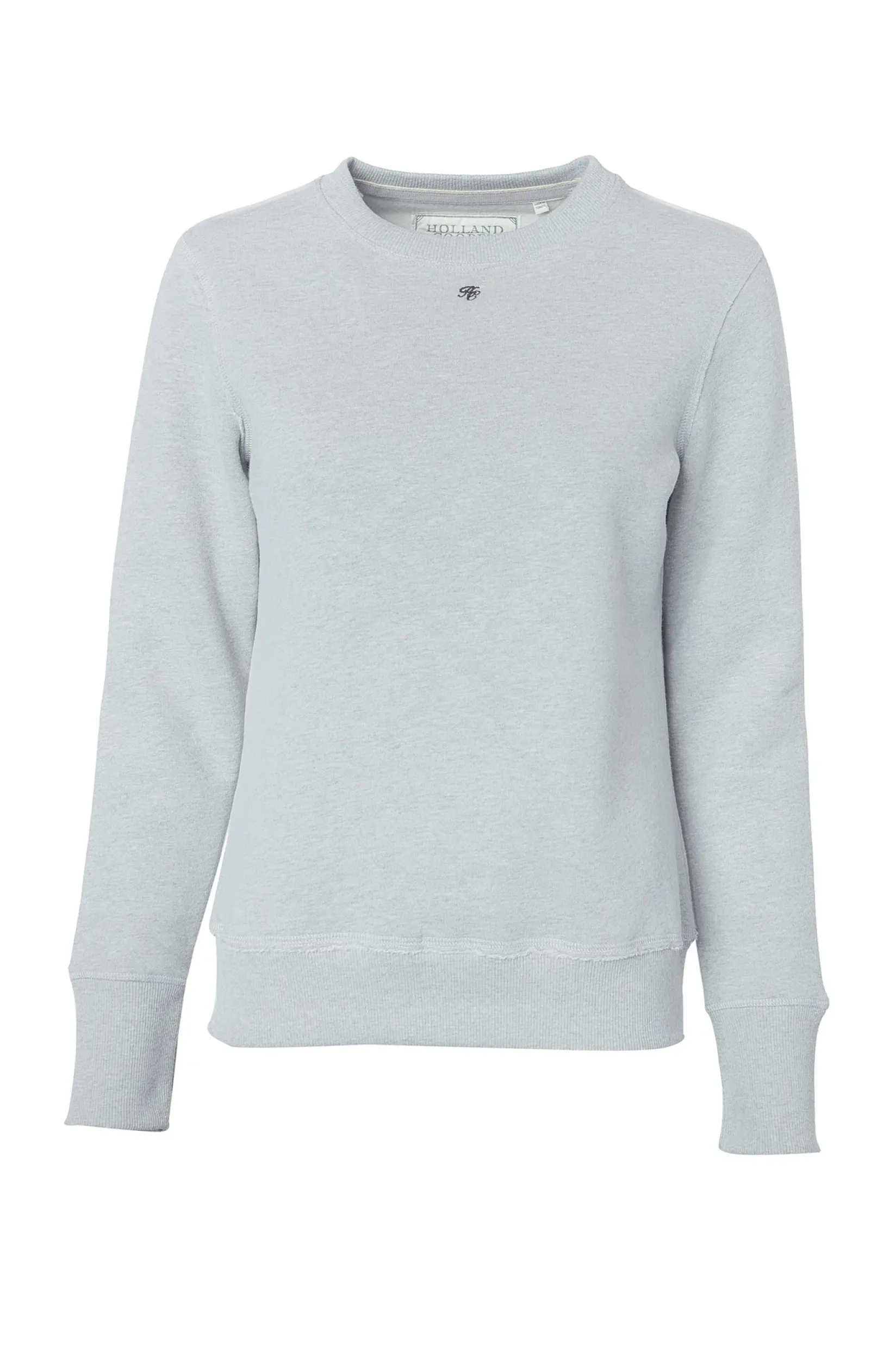 Holland Cooper Sweatshirts|Casualwear-Monogram Crew Neck Sweat Grit Marl