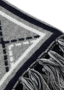 Holland Cooper Equestrian Gifting|Equestrian Gifting-Monogram Scarf Grey Marl