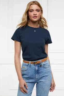Holland Cooper Bestsellers|Tees-Monogram Tee Ink Navy