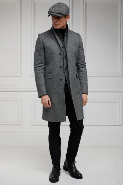 Holland Cooper Gifts For Him|Gilets-Nehru Gilet Mono Herringbone