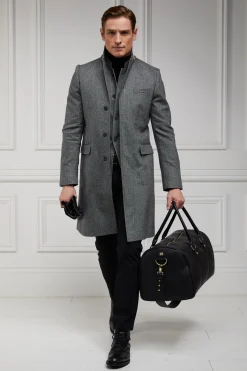 Holland Cooper Gifts For Him|Gilets-Nehru Gilet Mono Herringbone