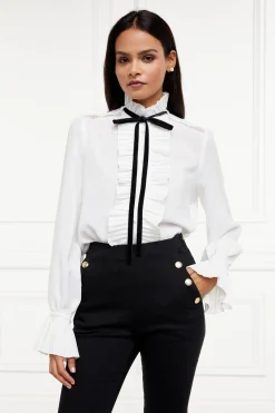 Holland Cooper Shirts & Blouses|Workwear Wardrobe-Olivia Tie Shirt