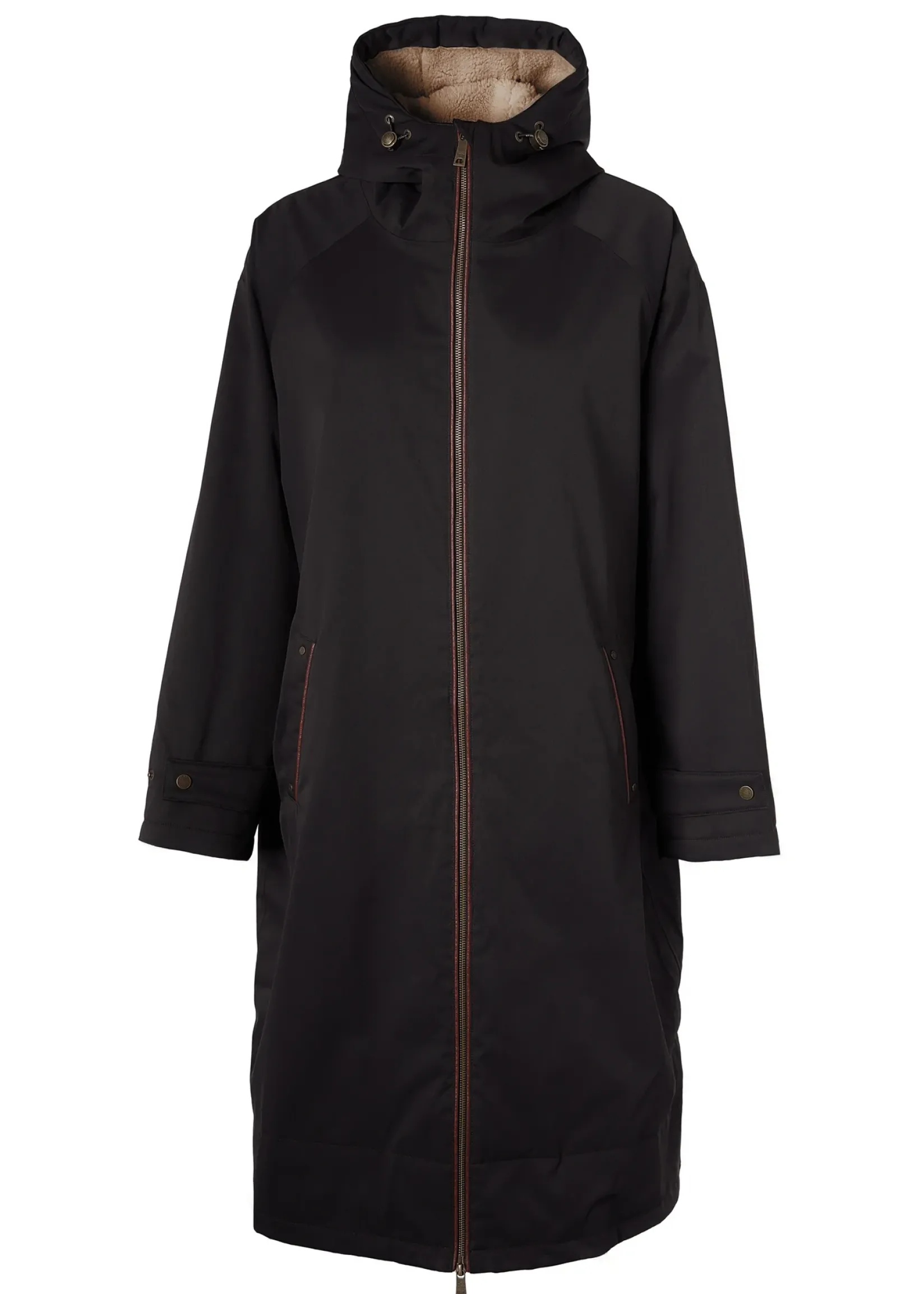 Holland Cooper Jackets|Shop By Product-One-Size Waterproof Coat Chocolate