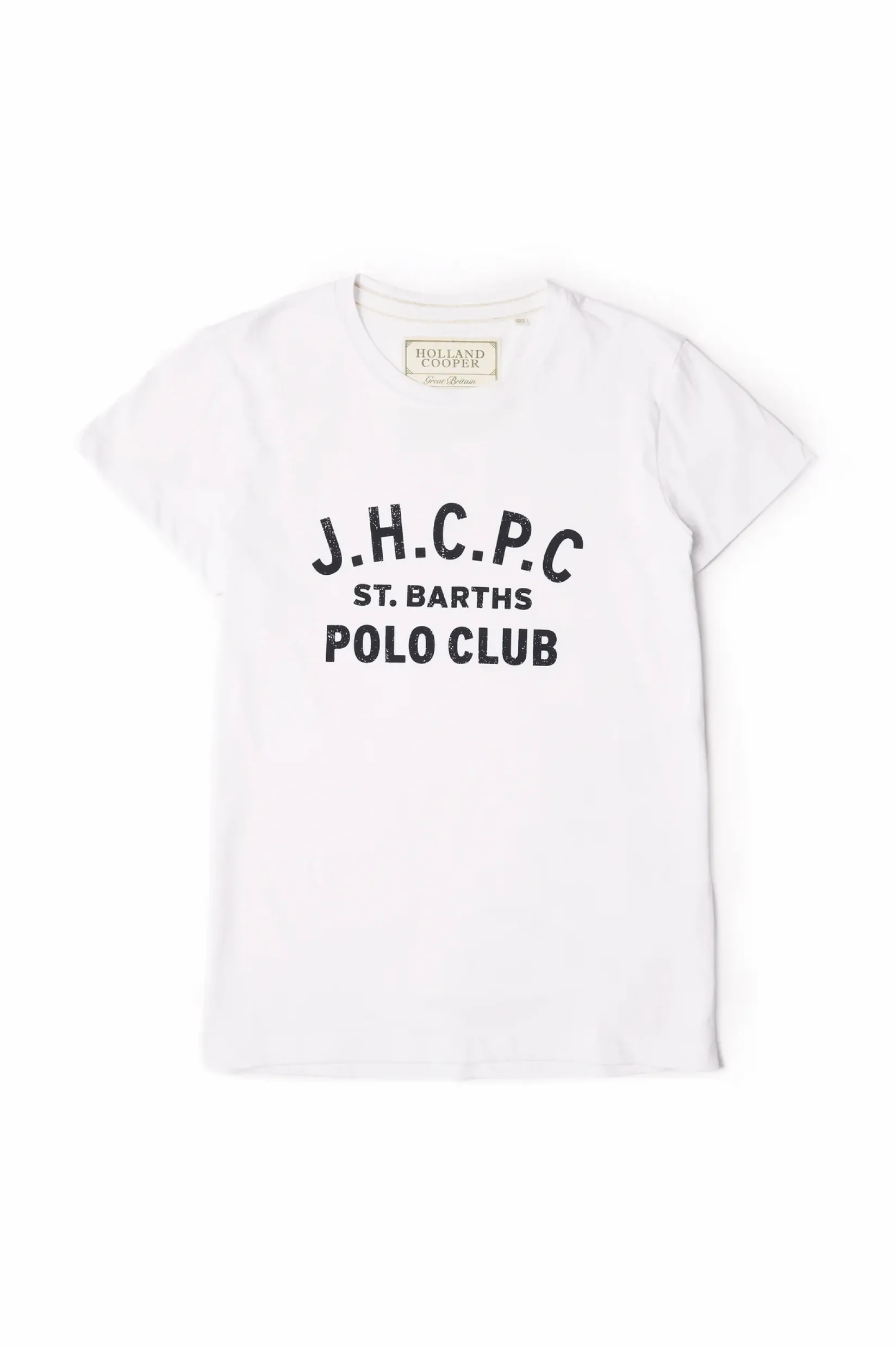 Holland Cooper Polo Shirts & Tees|Equestrian Casualwear-Polo Club Tee White