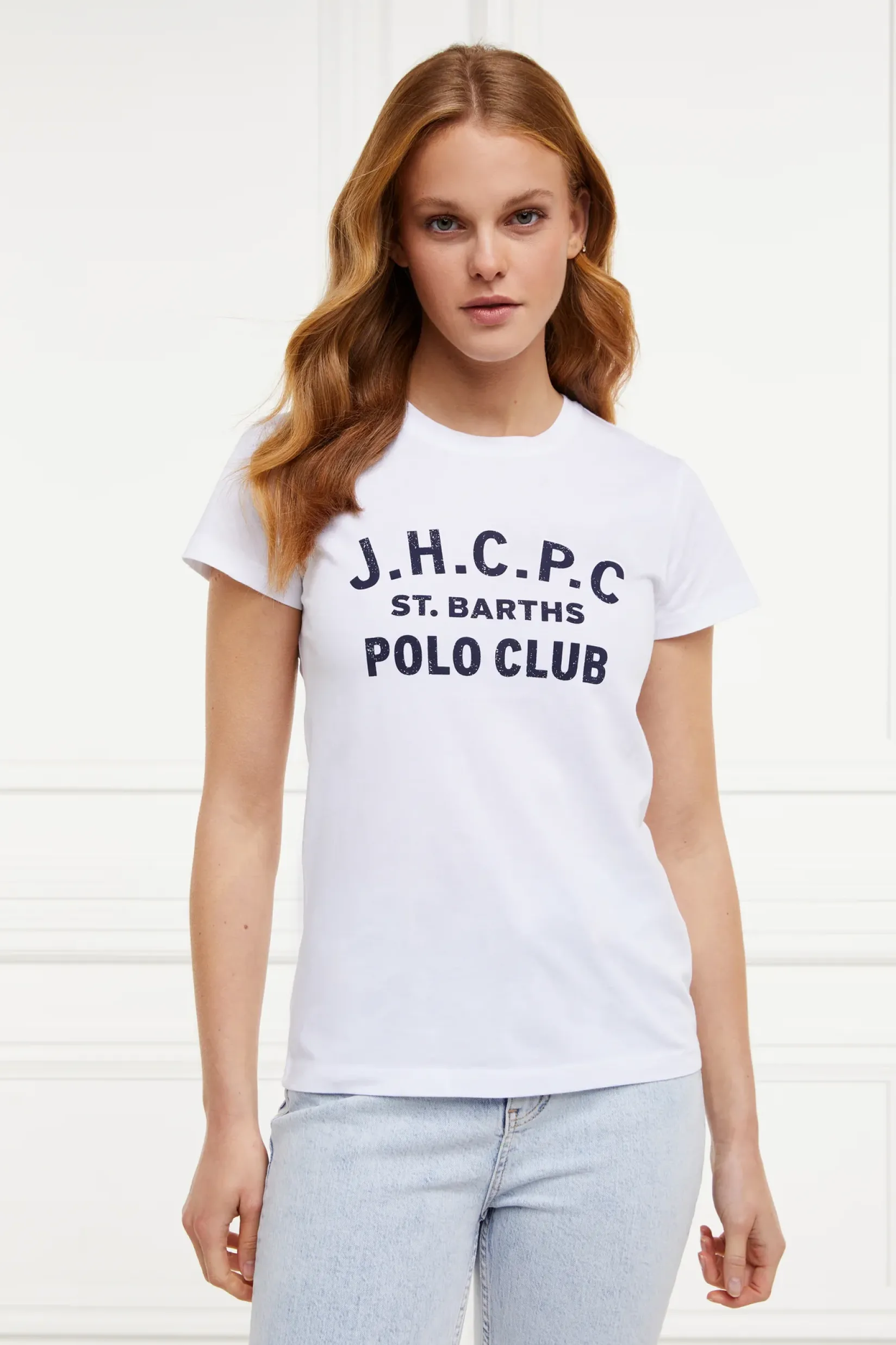 Holland Cooper Polo Shirts & Tees|Equestrian Casualwear-Polo Club Tee White
