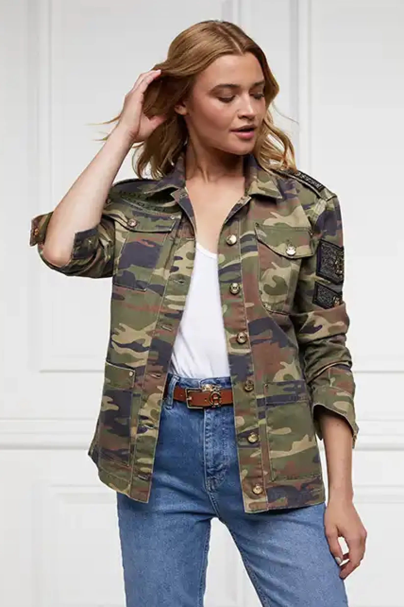 Holland Cooper Jackets|Jade's Top Picks-Premium Artillery Jacket Washed Camo