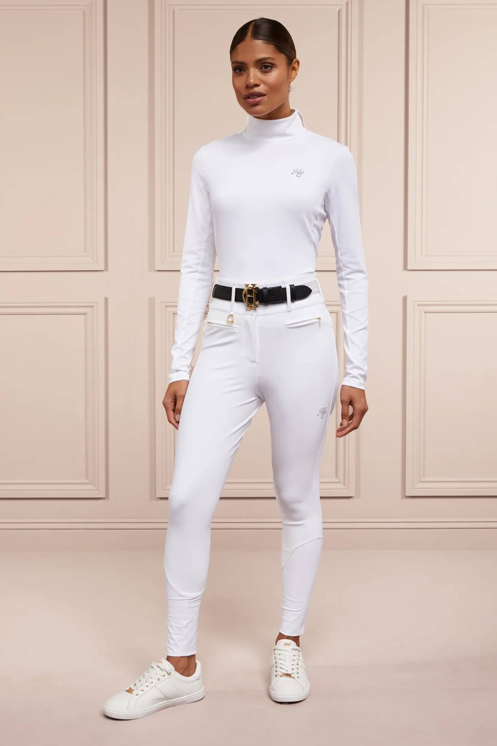 Holland Cooper Breeches|Competition Wear-Premium Competition High Rise Breeches White
