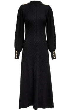 Holland Cooper Dresses|Knitwear-Rachel Maxi Dress Black