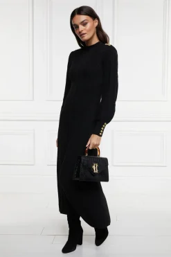 Holland Cooper Dresses|Knitwear-Rachel Maxi Dress Black