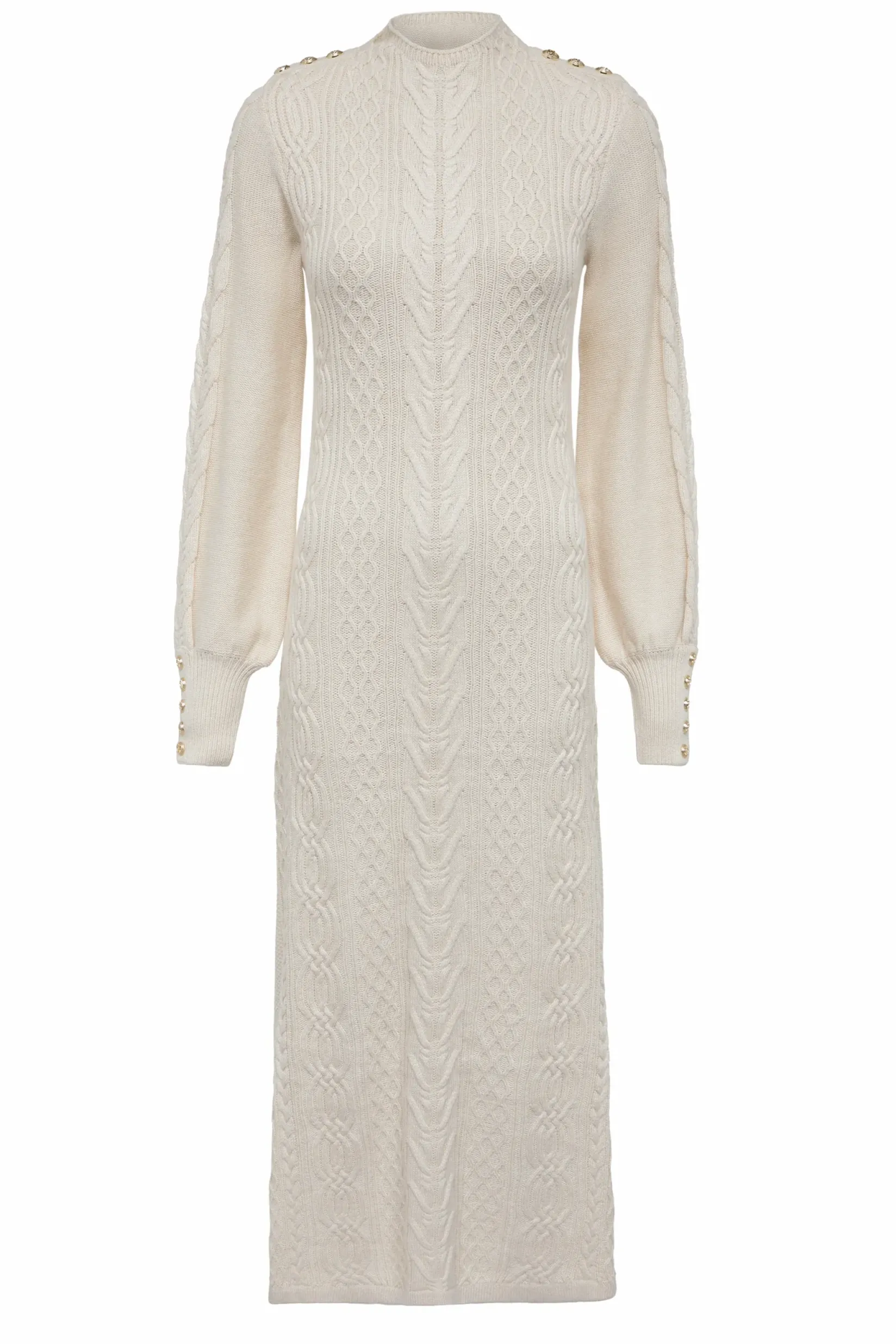 Holland Cooper Dresses|Knitwear-Rachel Maxi Dress Oatmeal