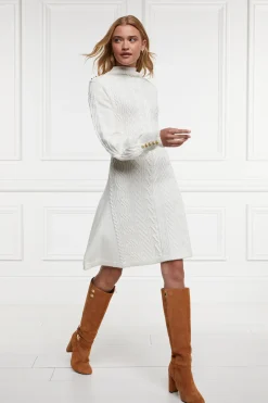 Holland Cooper Gifts For Her|Dresses-Rachel Mini Dress Oyster