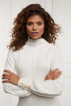 Holland Cooper Gifts For Her|Dresses-Rachel Mini Dress Oyster