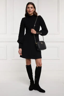 Holland Cooper Knitwear|Dresses-Rachel Mini Dress Black