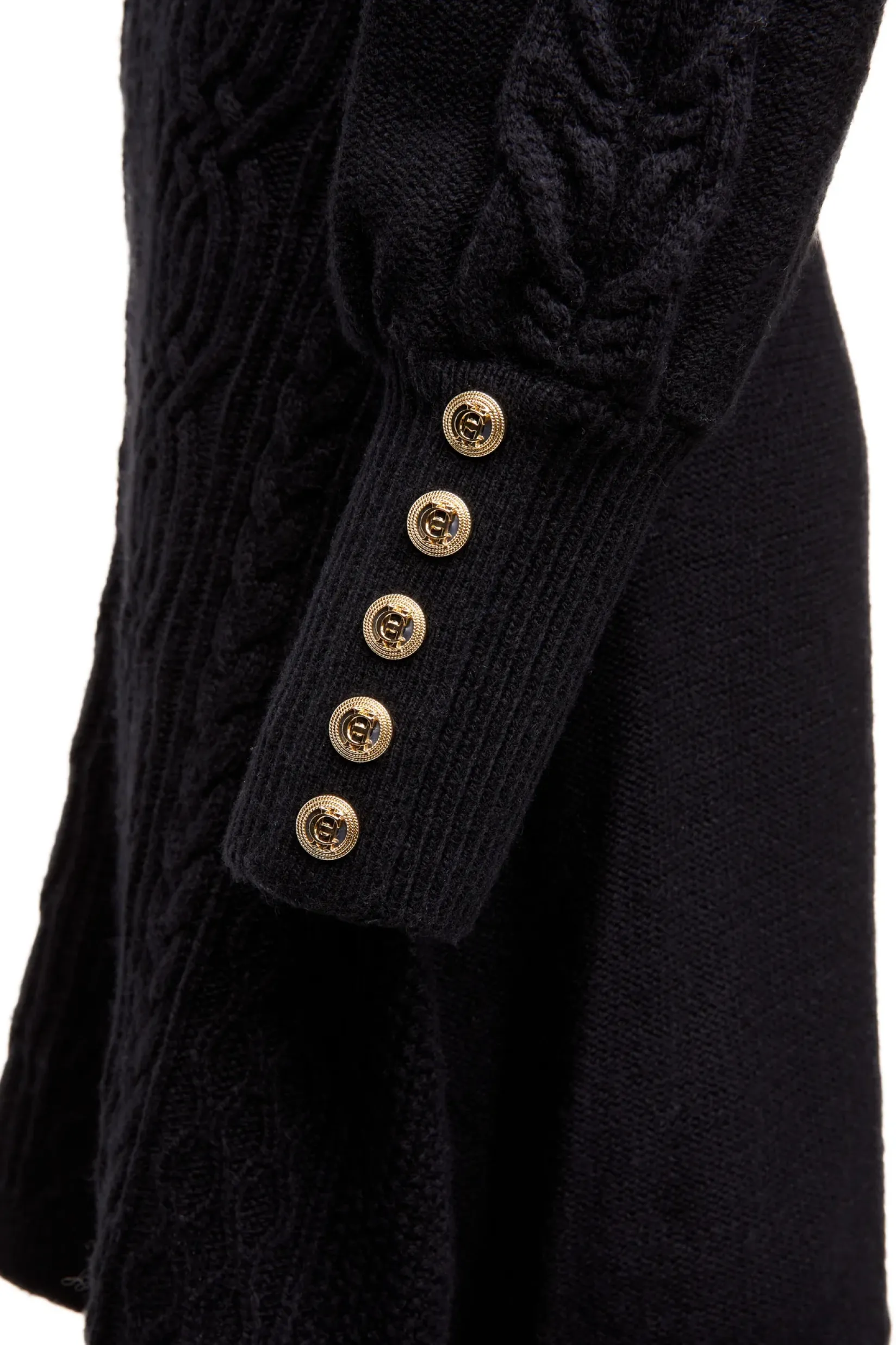 Holland Cooper Knitwear|Dresses-Rachel Mini Dress Black