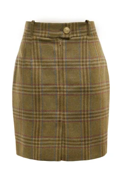 Holland Cooper Skirts-Regency Skirt Avebury Green Check